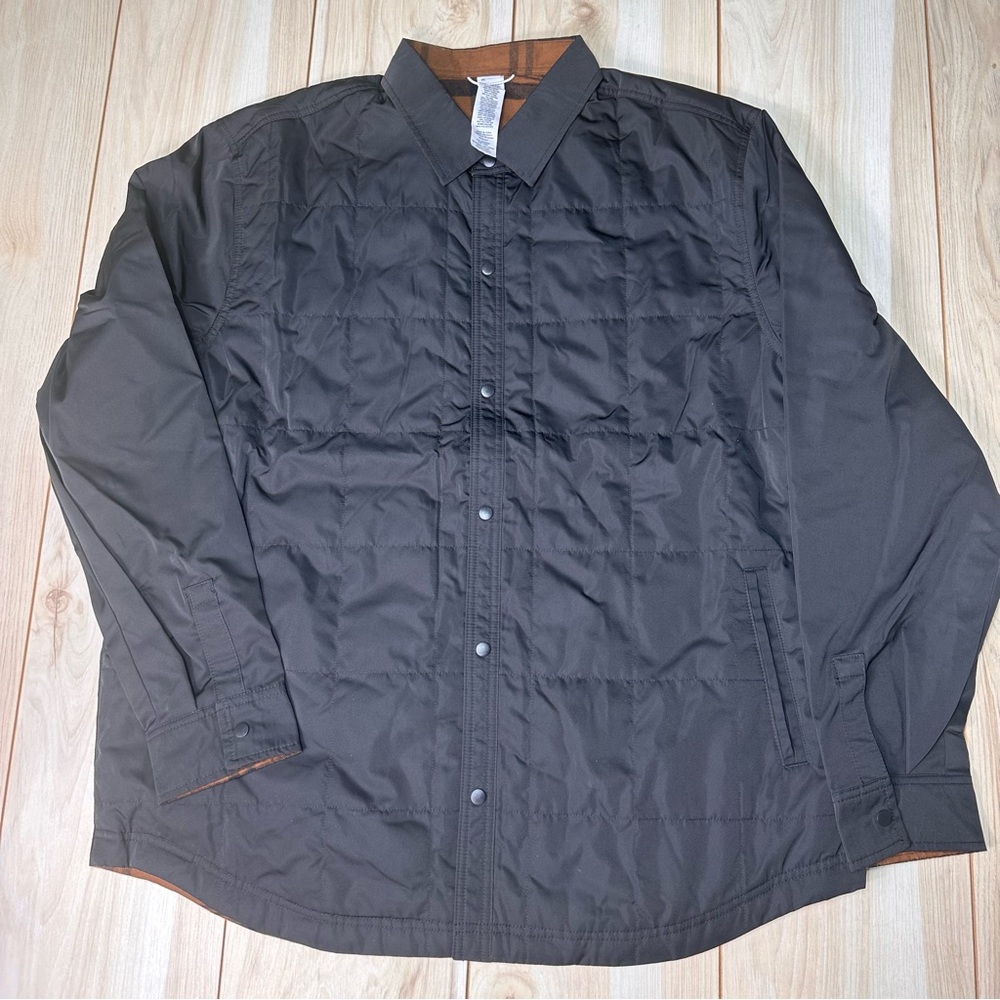 NWT Unionbay Men’s‎  Nylon to Flannel Reversible Jacket Black Jacket Size XXL
